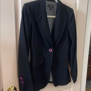Bebe Black Blazer Tailored Suit Jacket